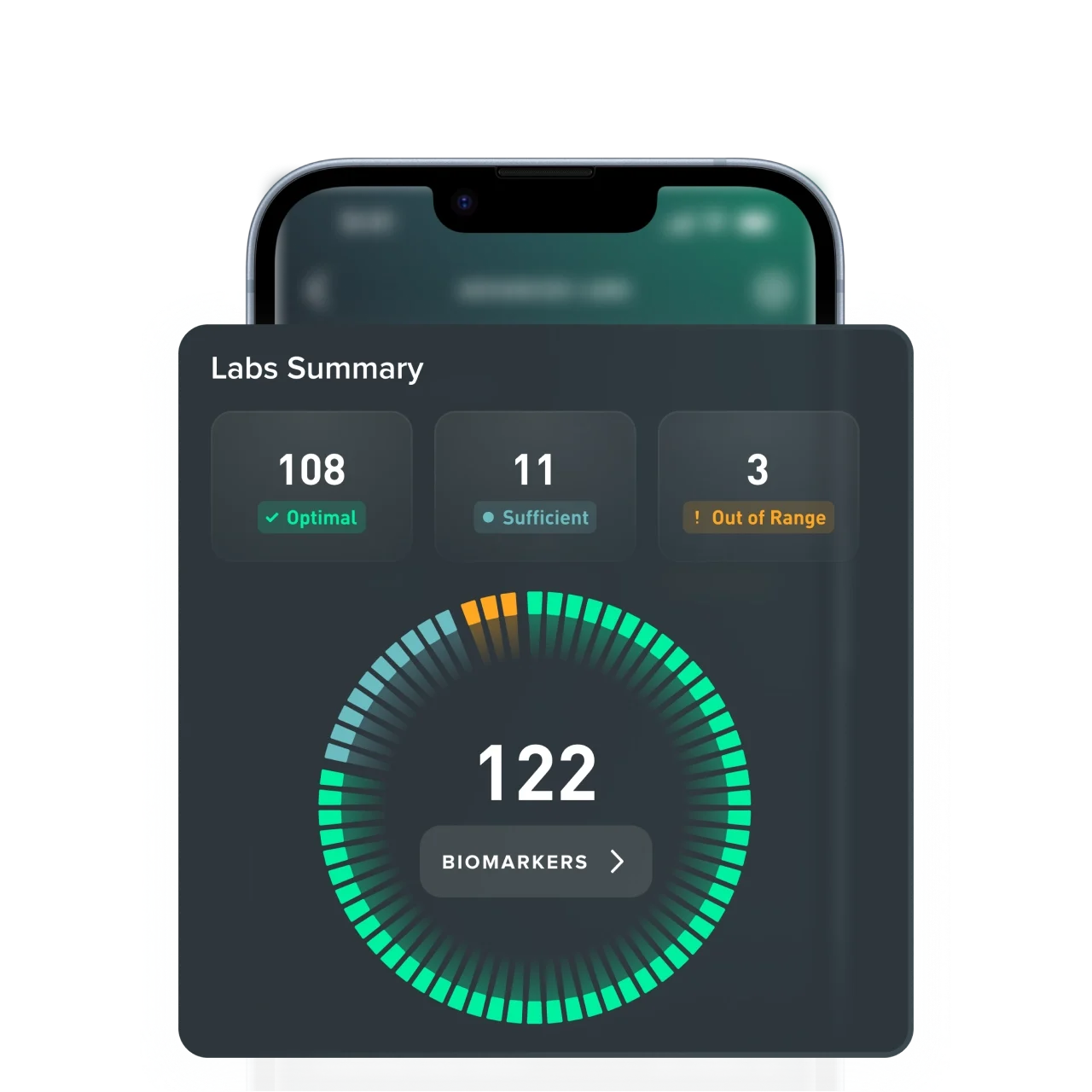 WHOOP Advanced Labs results screen