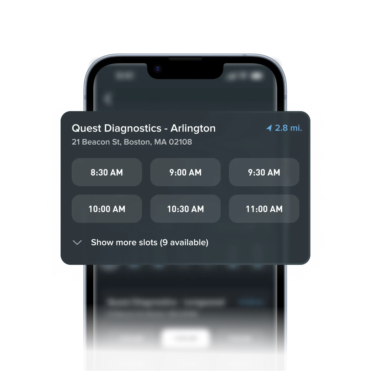 WHOOP Advanced Labs scheduling flow